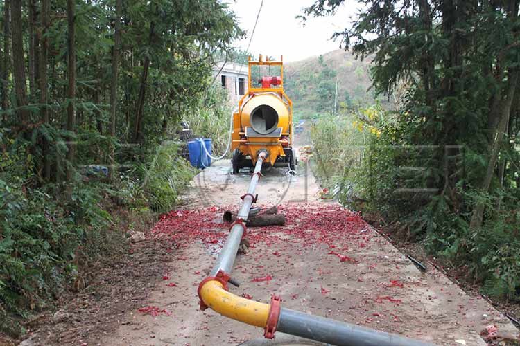 Trailer Concrete Mixer Pump In Lithuania