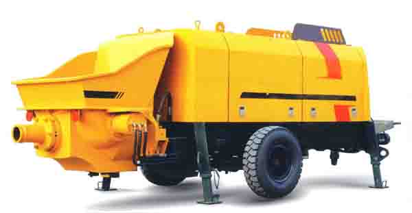 HaoMei Trailer Concrete Pump Operation