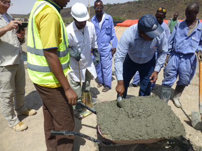 75 m3/h Mobile Concrete Batching Plant to Somalia