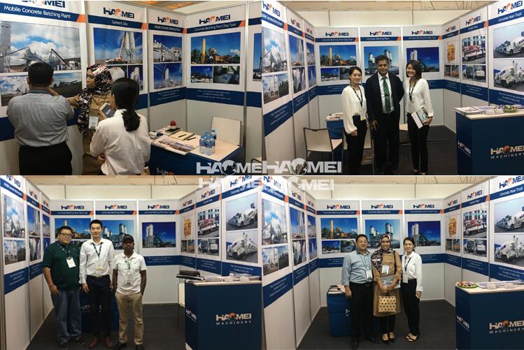 Haomei Concrete Pumps in Jakarta Inter Exhibition