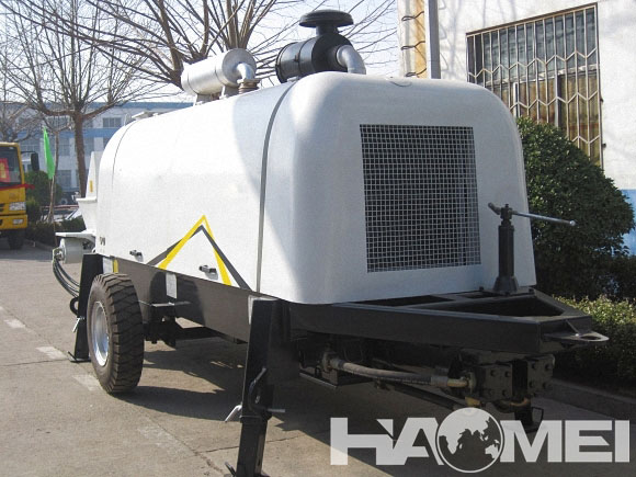 trailer concrete pump