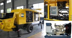 The hydraulic system of trailer concrete pump