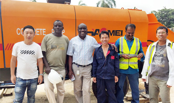 Concrete Line Pump to Nigeria