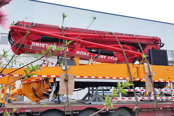 concrete boom pump truck