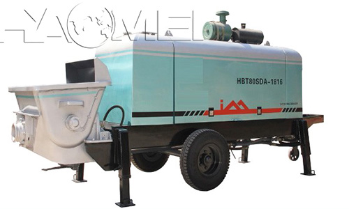 a concrete pump trailer diesel