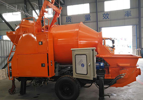 a js5oo mixer diesel trailer mounted concrete pump