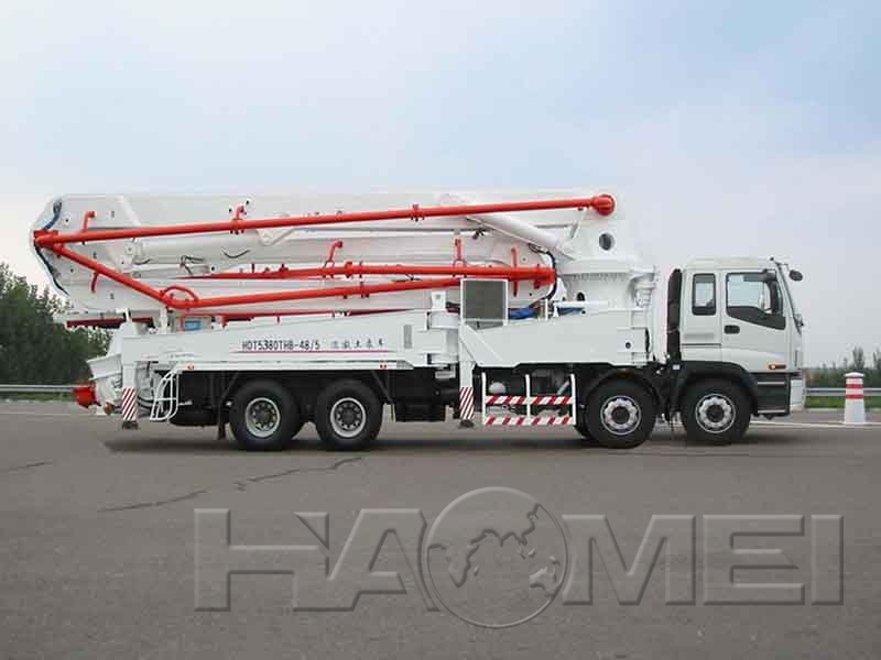 concrete boom pump truck