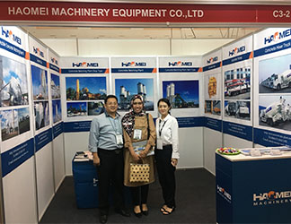 The Attendence of Haomei Concrete Pumps in Jakarta Inter Exhibition